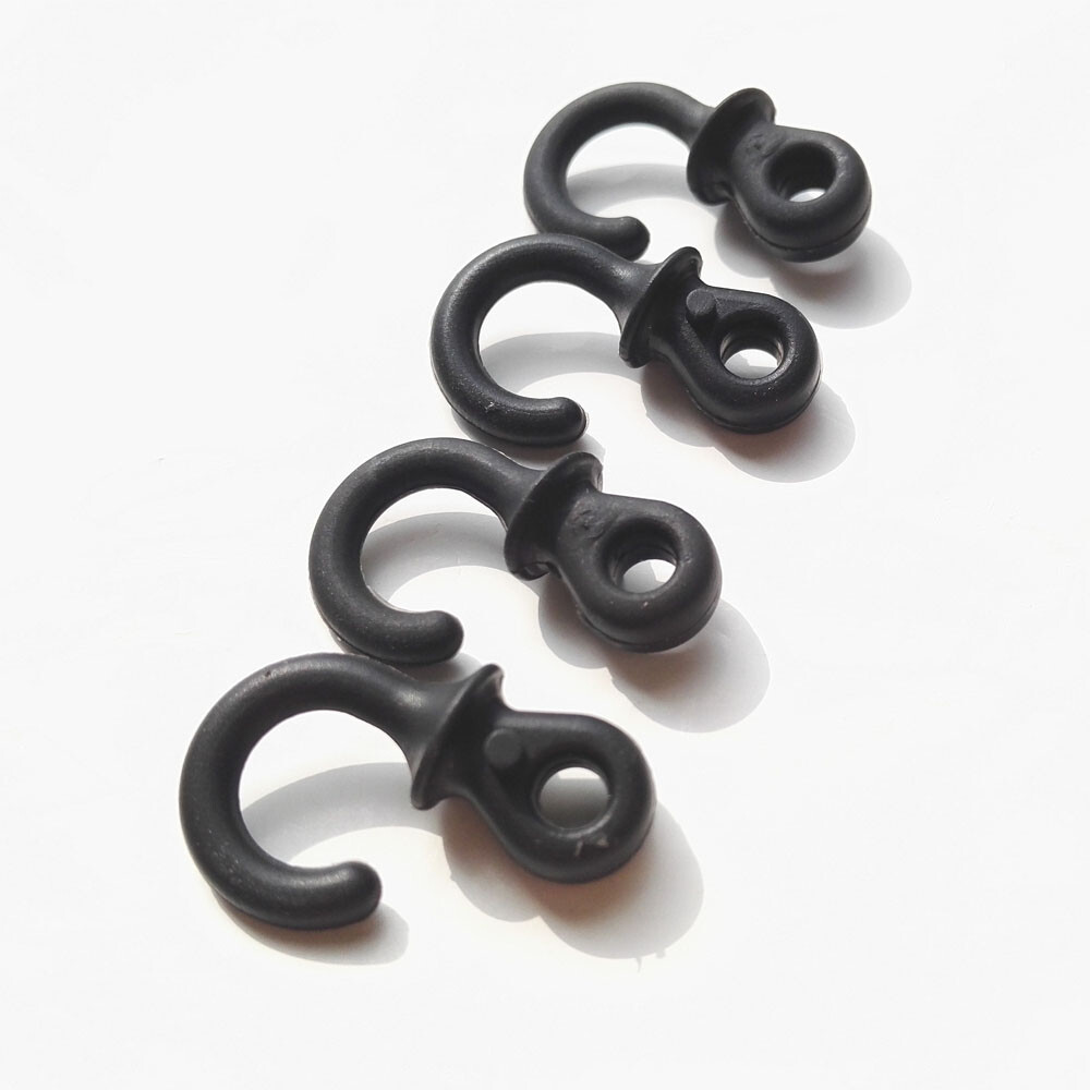 4pcs Archery Compound Bow String Stabilizer Monkey Tail Rubber Silencer Dampener