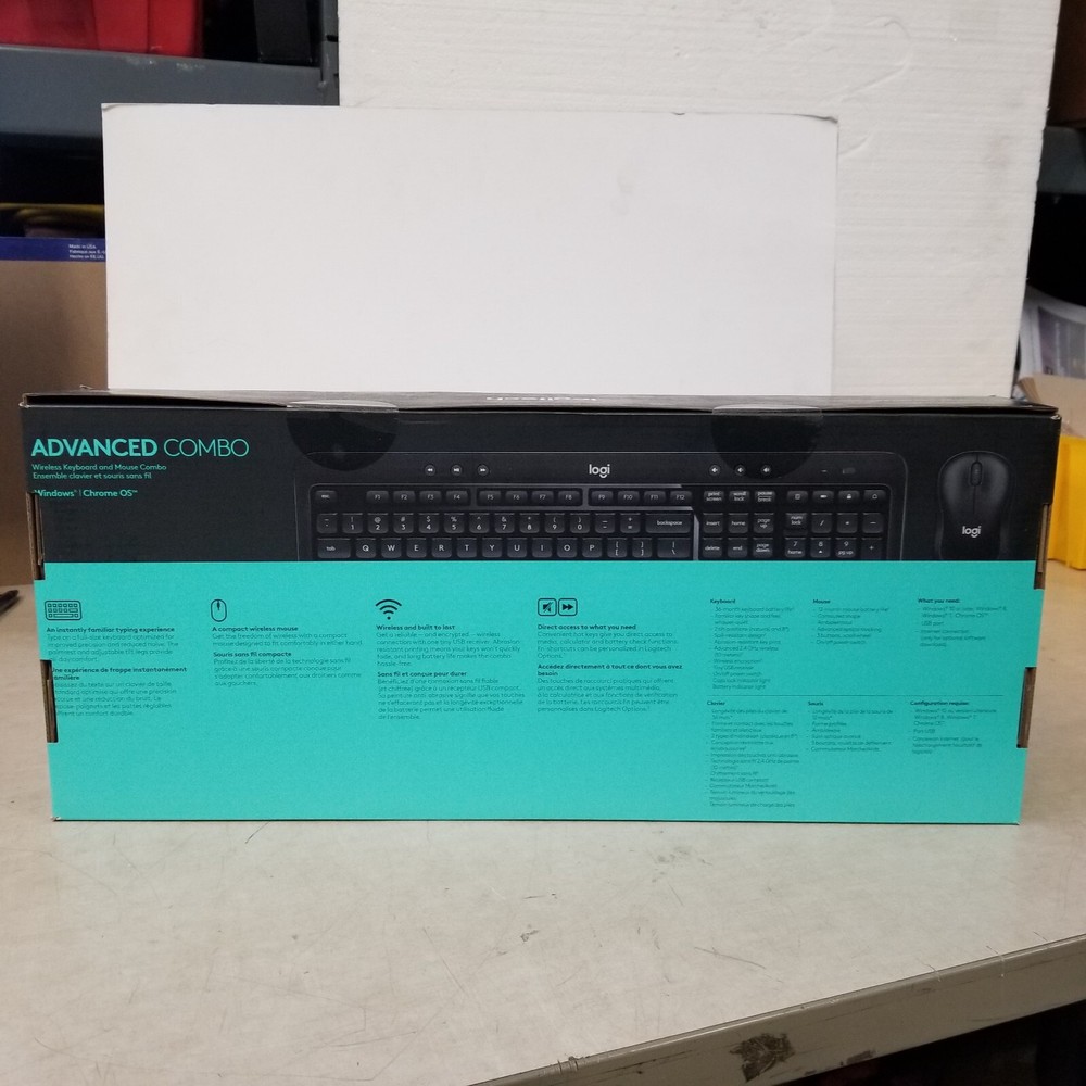 Logitech Advanced Mouse and Keyboard Combo Wireless 920-008981