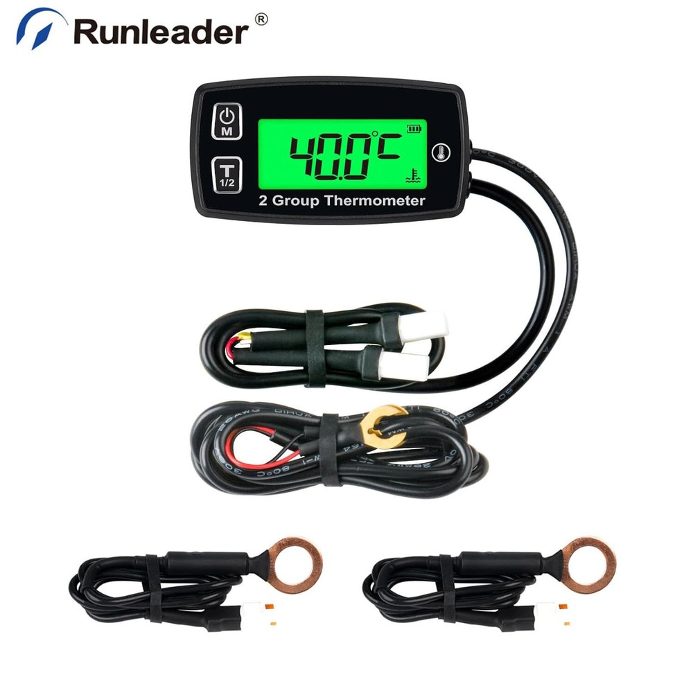 Digital Engine Temp meter Thermometer Backlight for Tractor ATV UTV Snowmobile