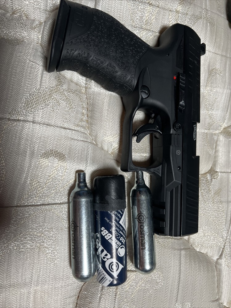 bb gun pistol and holster etc