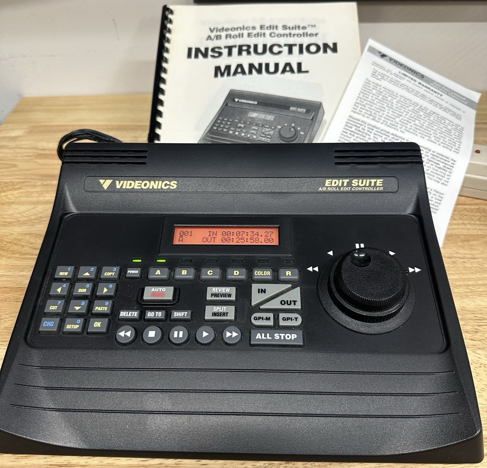 Videonics Edit Suite A/B Roll Edit Controller Model AB-1 NTSC