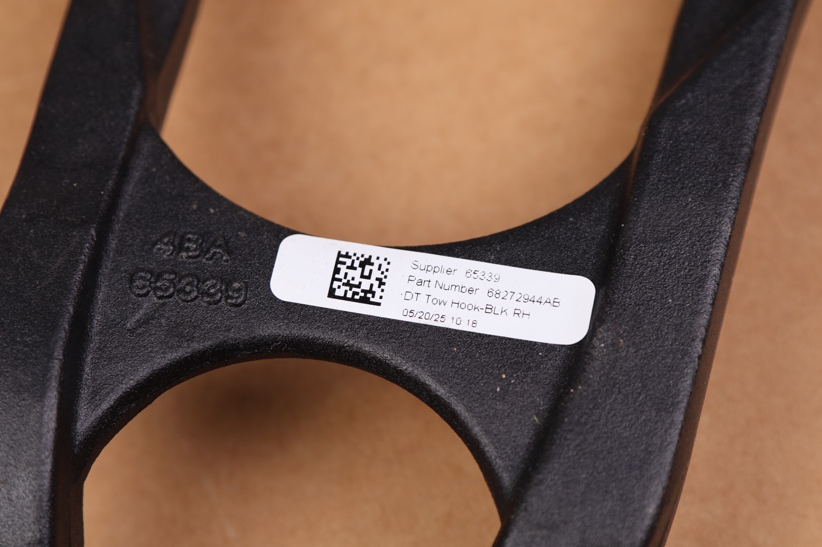 OEM 2019-2026 Dodge Ram 1500 Front Left & Right Side Tow Hook Set Pair BLACK