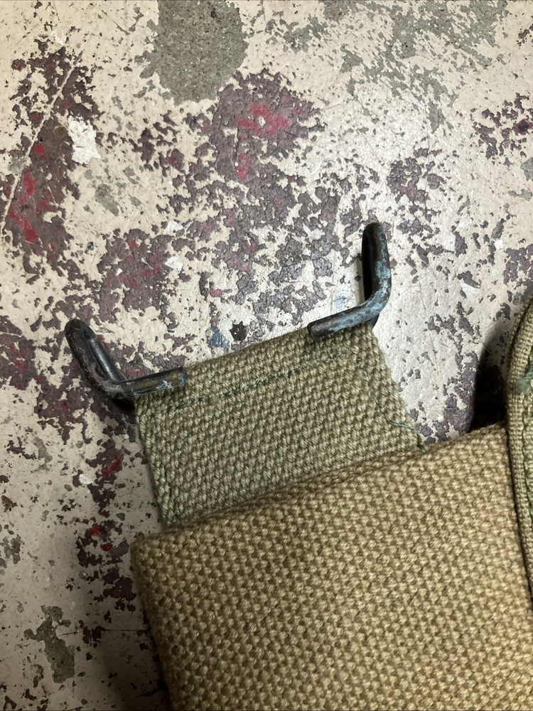 USGI 1918 M1910 Pick Axe Canvas Pouch Case US Army GI Pistol Belt