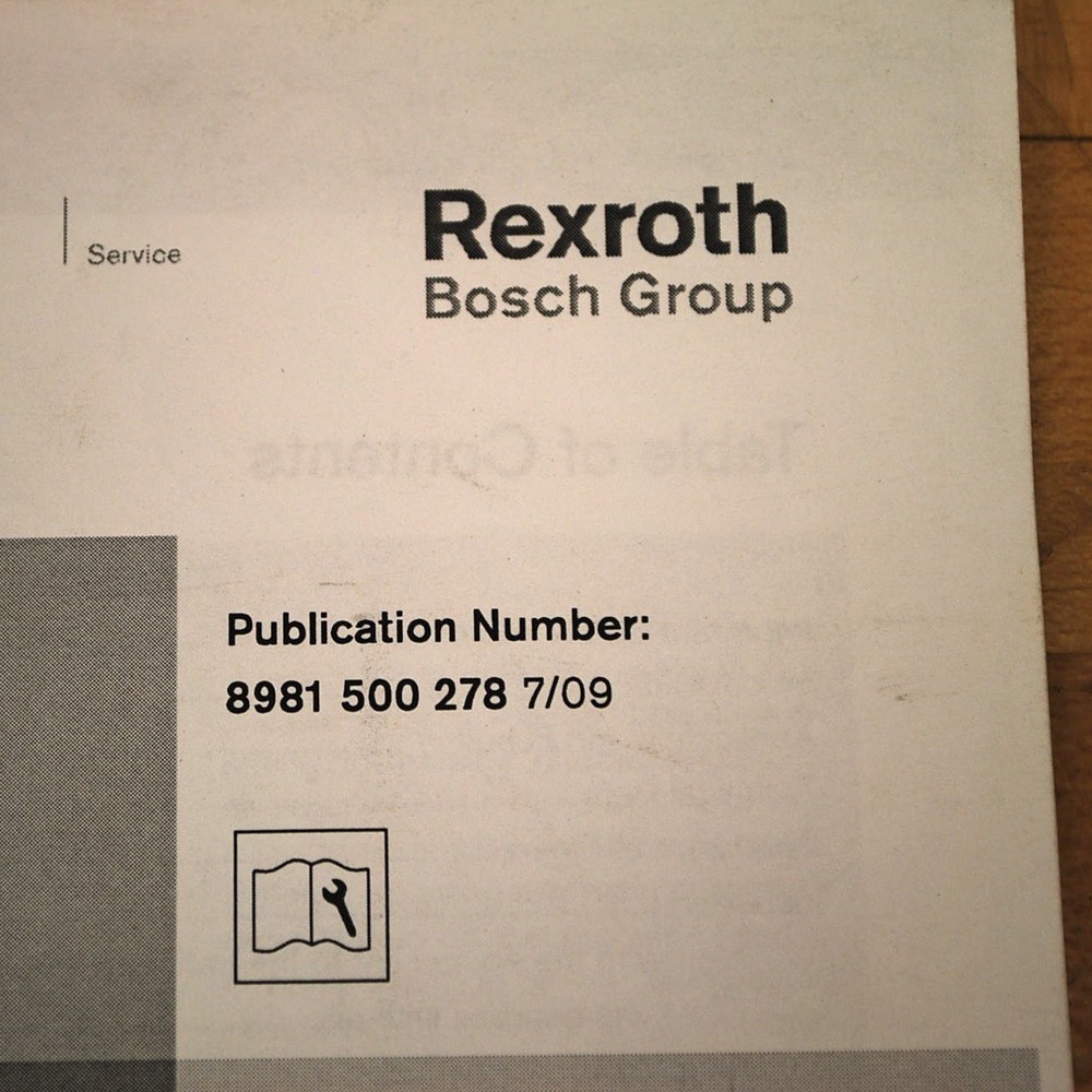 Rexroth HD2/E Tsplus Lift-Rotate Unit Manual - USED