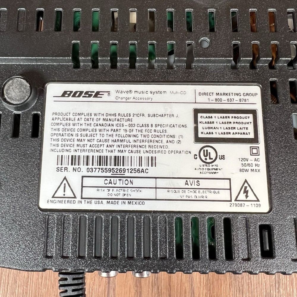 Bose Wave Music System 3 Cd Changer Graphite Not Working