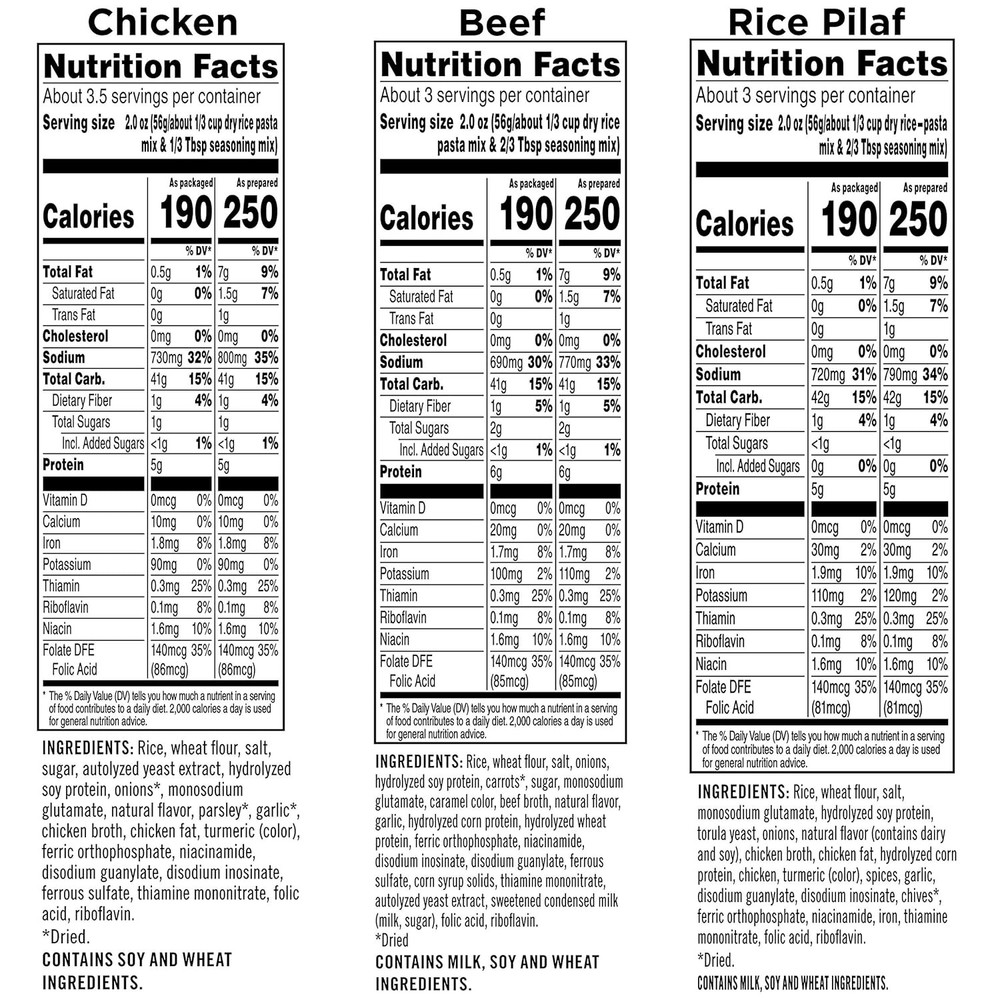 Rice-A-Roni Dinner Classics Variety Pack, 10 Piece Assortment
