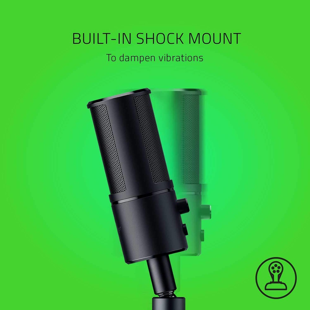 Razer Seiren Emote Wired Condenser Microphone, Black
