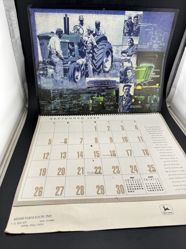 Antique 1993 John Deere Calander
