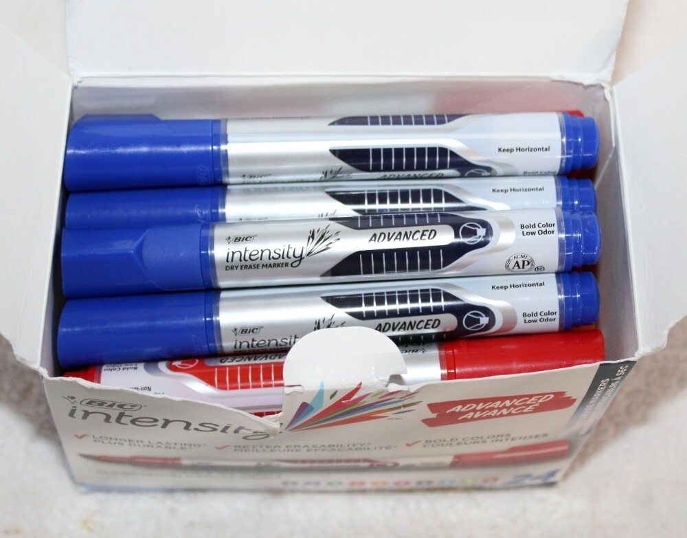 Bic Intensity Advanced Chisel Point Dry Erase Markers ~ 24 Count ~ Open Box #2