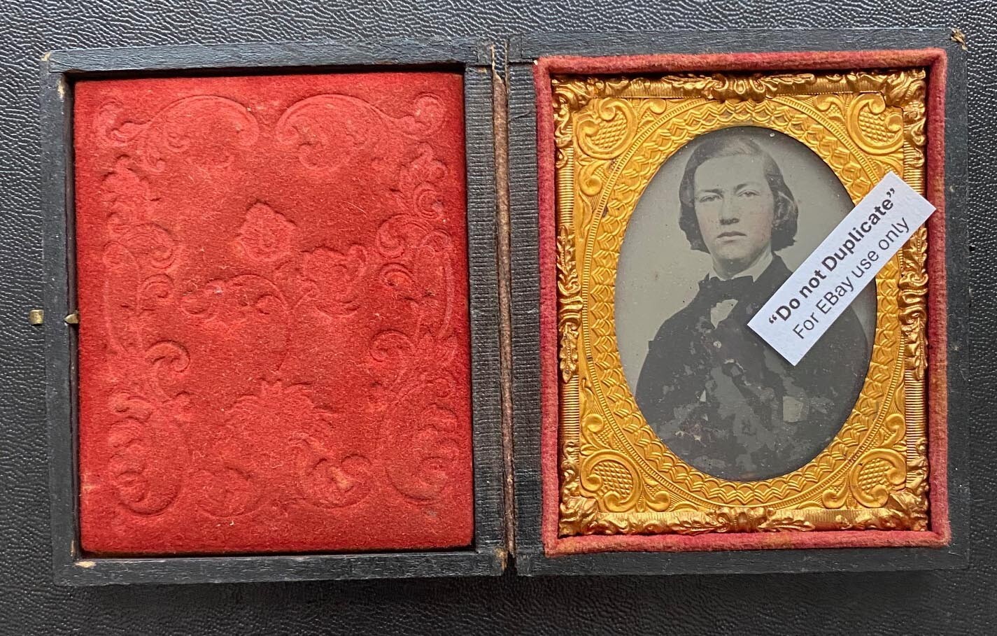 Rare Identified Black Horse Cavalry (4th VA Cav.) Officer Ambrotype/ Confederate