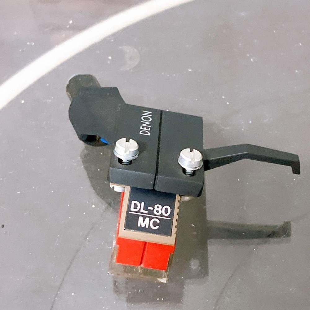 Denon Record Cartridge Needle DL-80MC Head Shell Tested Working Used