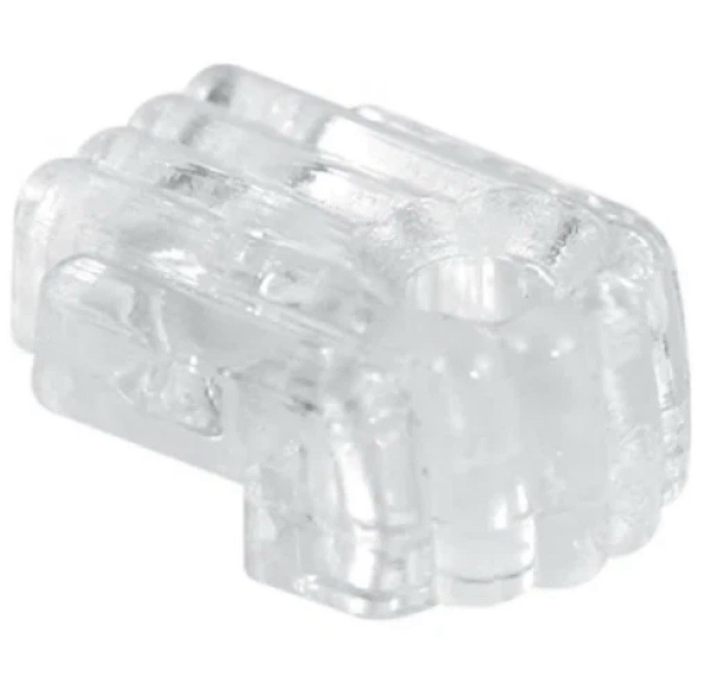 Mirror Clip Clear 1/4" 100pcs 1859-32
