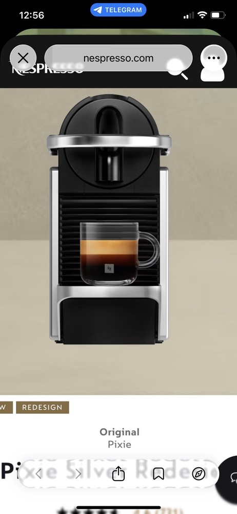 Nespresso Pixie Silver Redesign