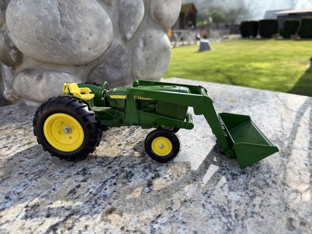 John Deer Tractor with Front End Loader Collectible Toy
