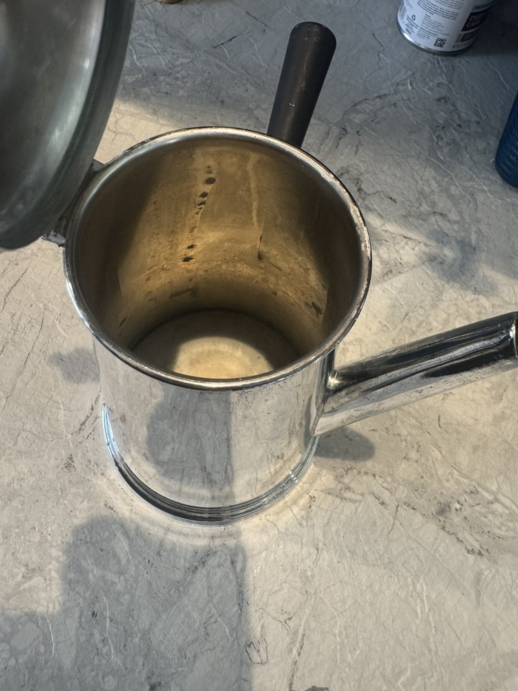 ANTIQUE SHEFIELD SILVER CHOCOLATE/TEA POT-