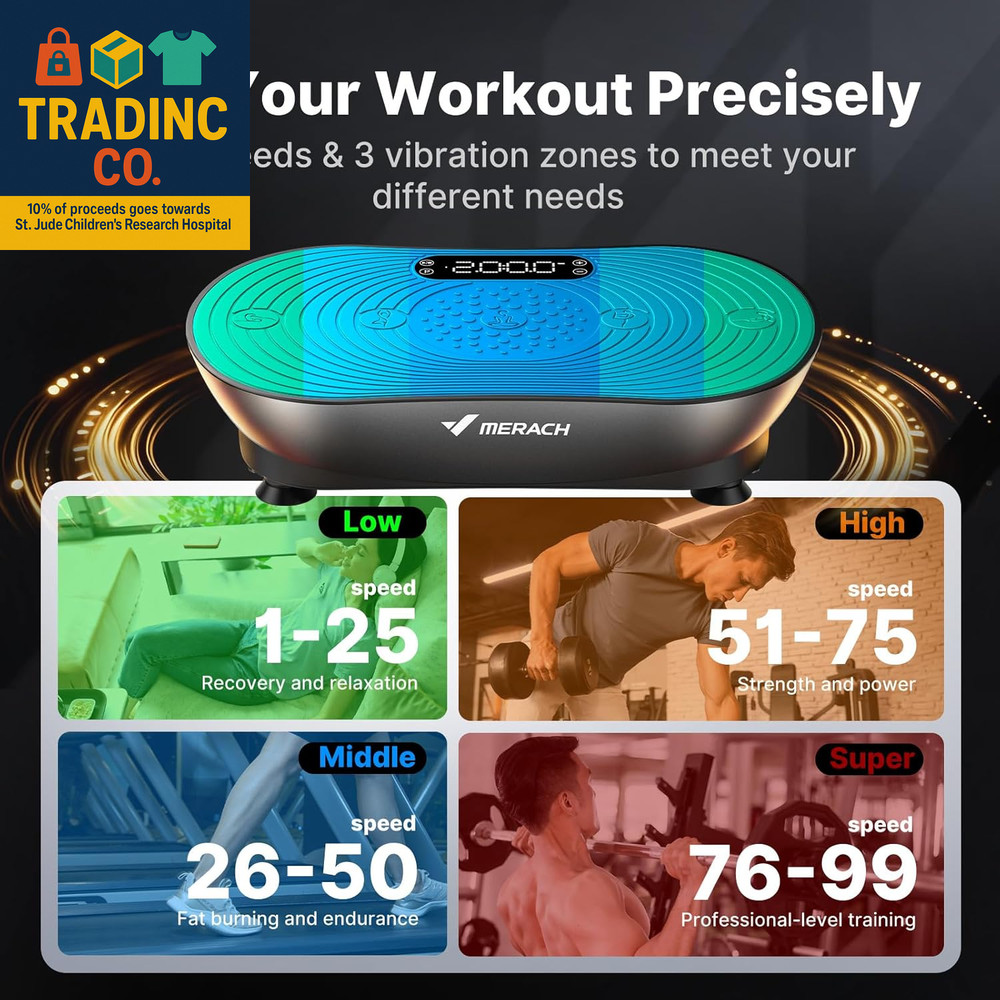 Vibration Plate Exercise Machine, Vibrating Platform for Lymphatic Drainage Weig