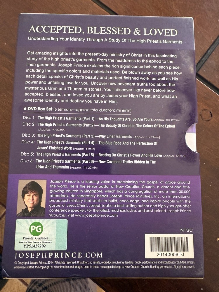 ACCEPTED, BLESSED & LOVED DVDs - Joseph Prince