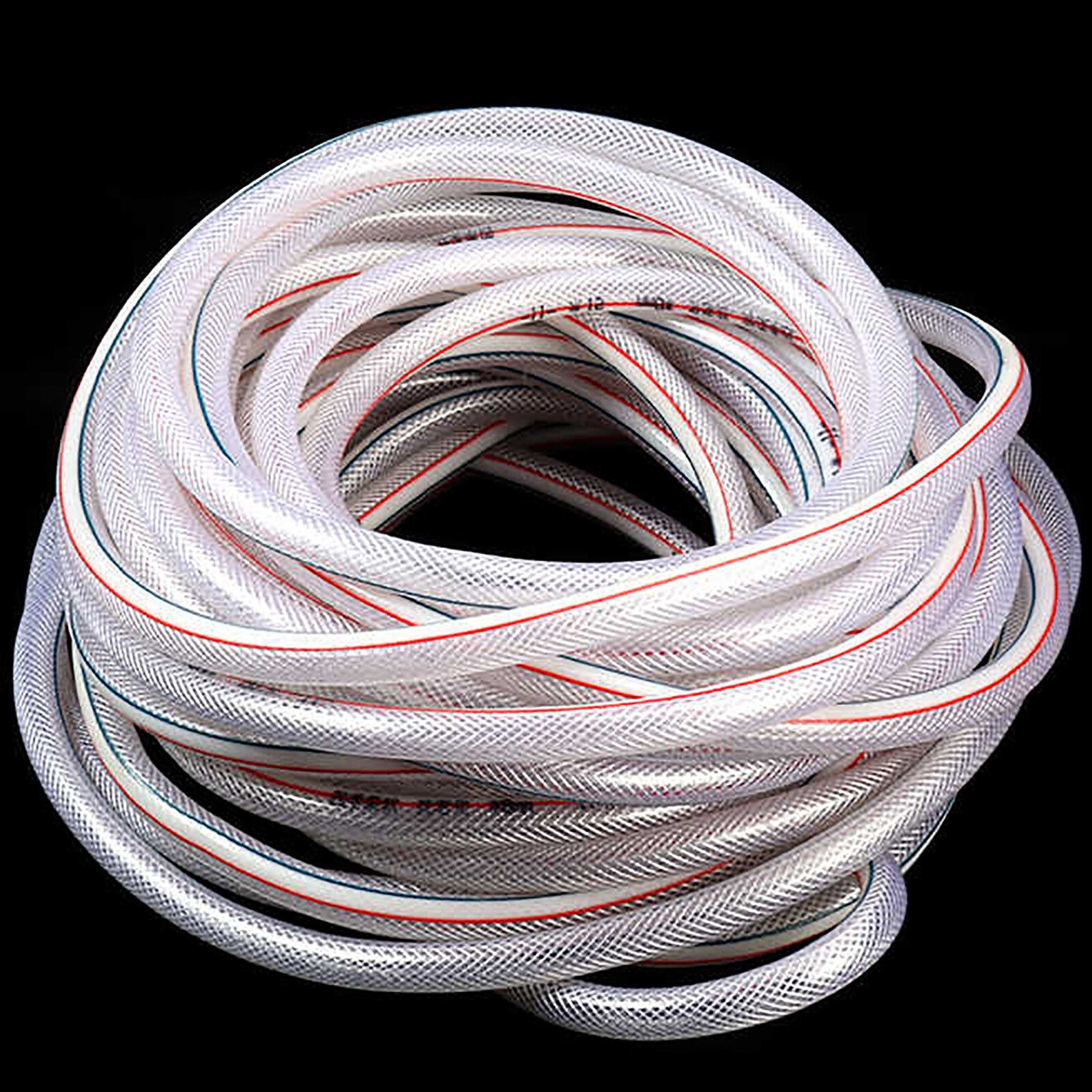 PVC HOSE Clear Flexible Reinforced Braided Food Grade OIL WATER Tube Pipe