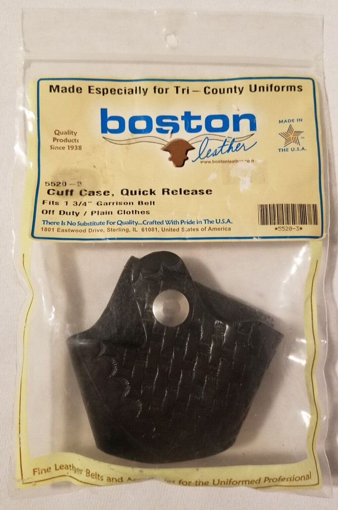 Handcuff Case. Key Loop. BOSTON LEATHER. Fast Shipping!