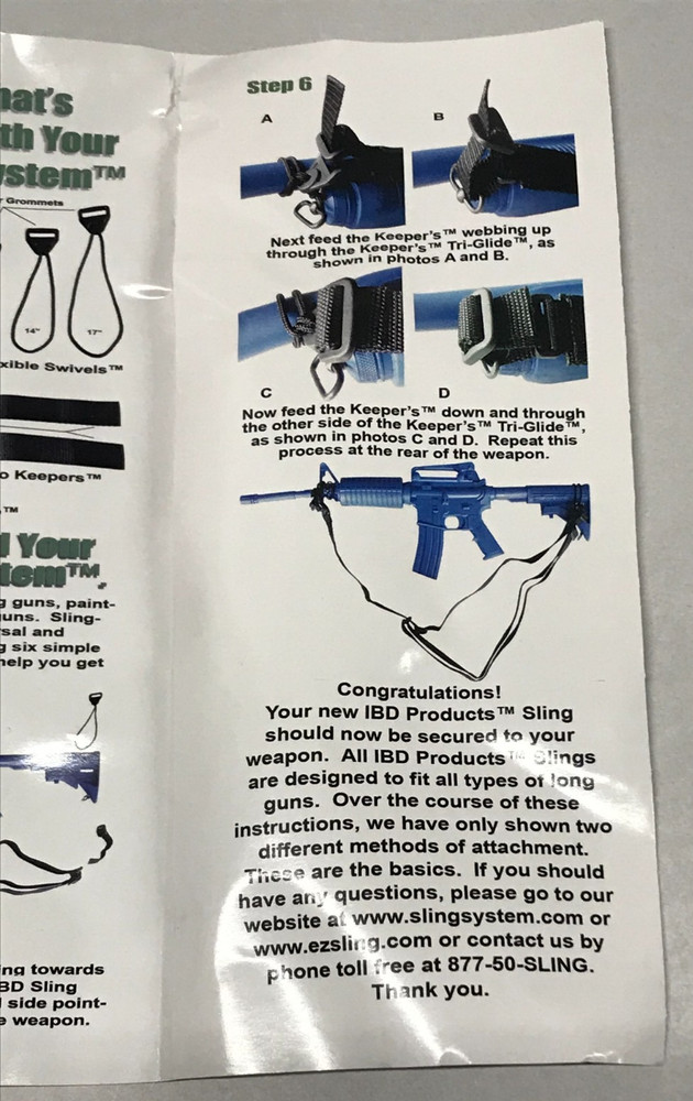 IBD Products 3 Point / Universal Coyote Sling System NOS