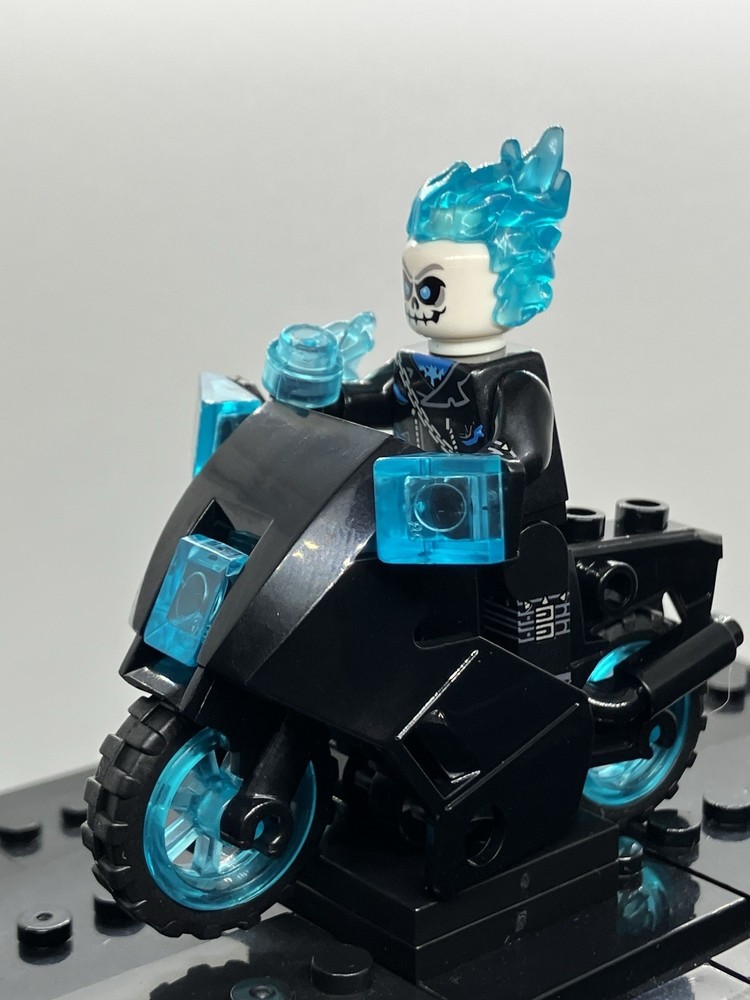Blue Ghost Rider Custom Mini Figure