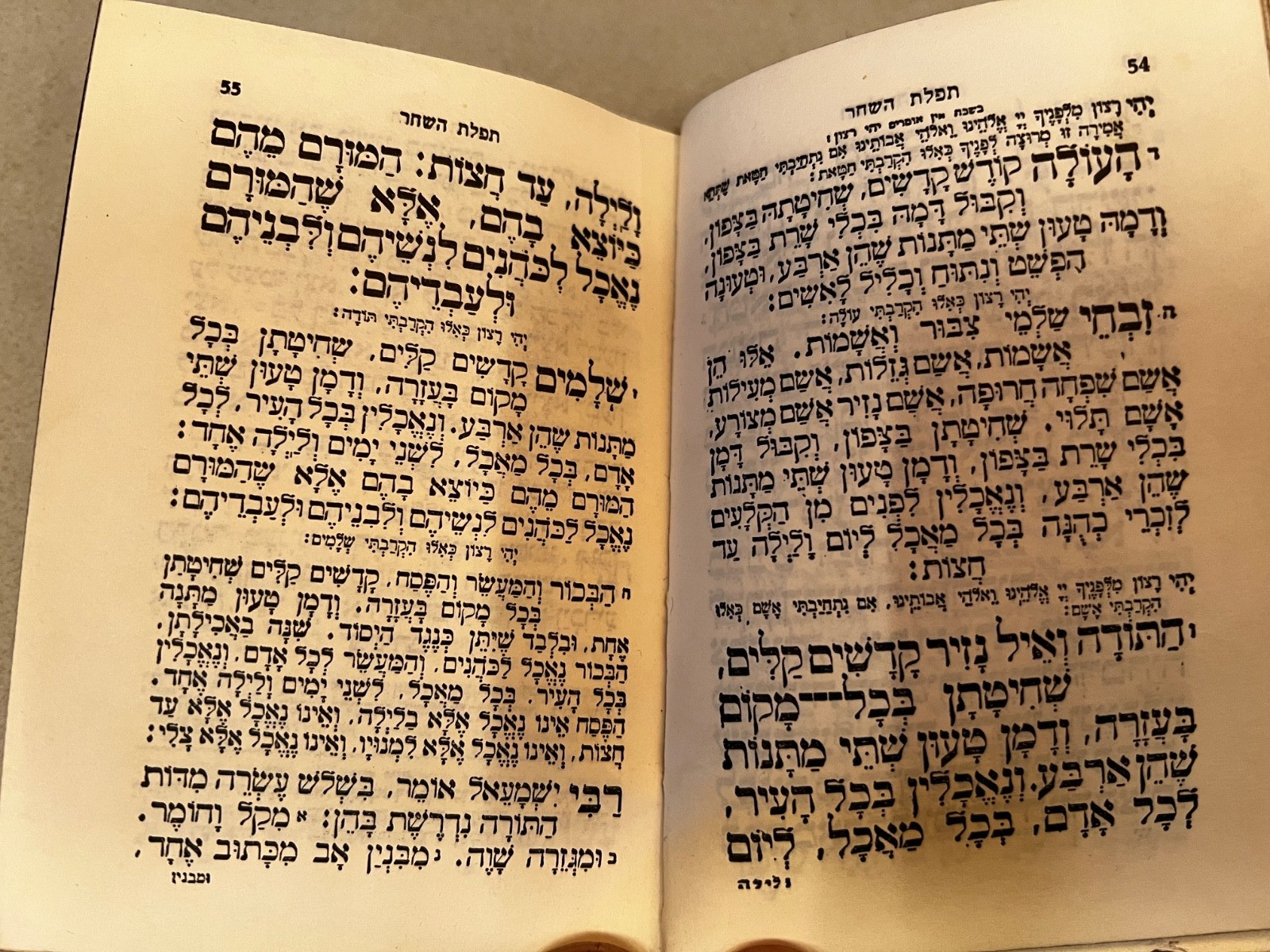 VTG Torah Hebrew Jewish Siddur Prayer Book Metal Silver-Tone Cover Gilded