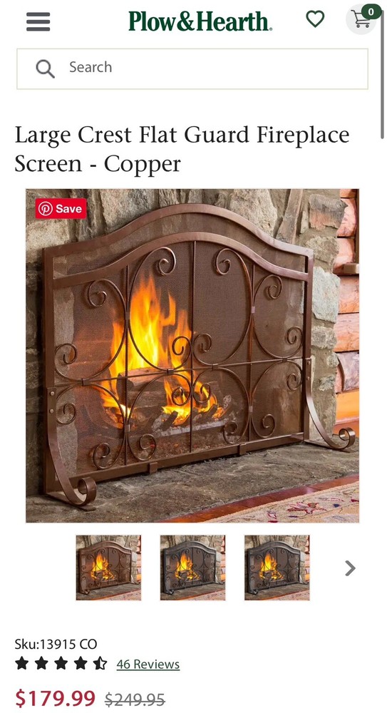 Large Crest Arch Flatguard Copper