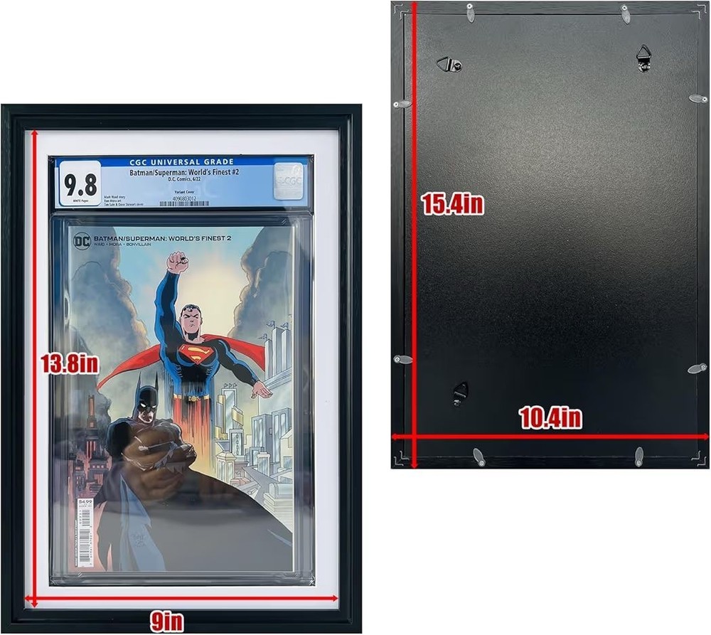 CGC Graded Comic Book Frame Standard Size | UV Display | Wall Mount Display