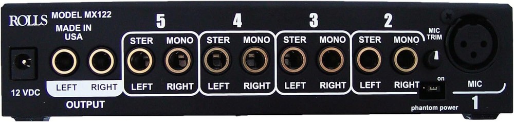 Rolls MX122 MiniMix Pro Mic/Source Mixer