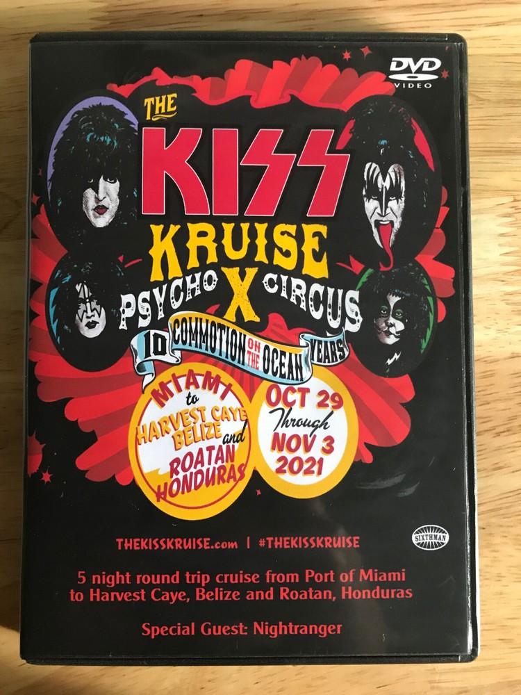 KISS Kruise X - Psycho Circus Live at Norwegian Gem Miami 2021 DVD Nightranger