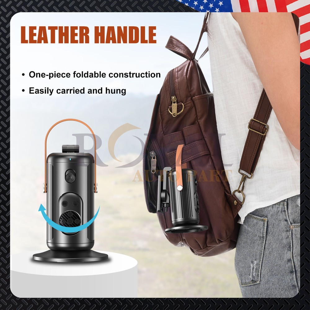 Bluetooth Remote Control Selfiestick Adjustable Angles AI Face & Body Detection