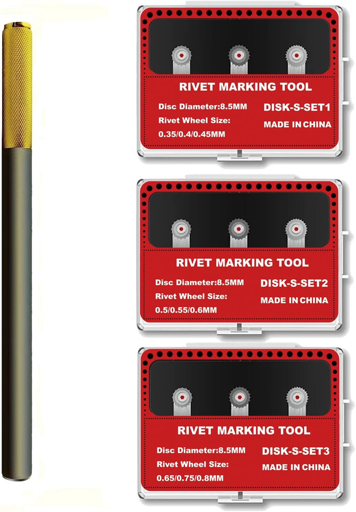 3 Set Model Rivet Maker Tool with Handle for Hobby Craft Building Accessories