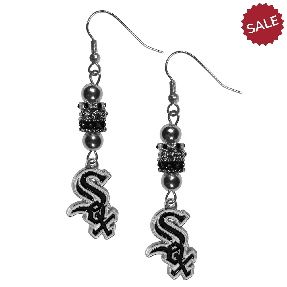 Chicago White Sox Earrings Fish Hook Post Euro Style