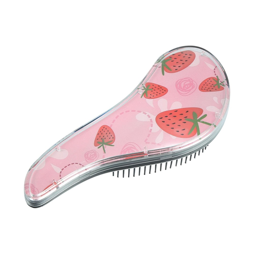 Tangle Shower Hair Magic Handle Detangling Brush Comb Strawberry Pattern