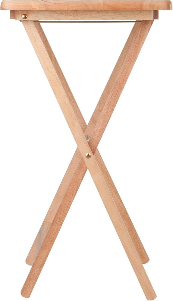 Compact & Stylish 2-Piece Folding Snack Tables - Easy Storage Solution