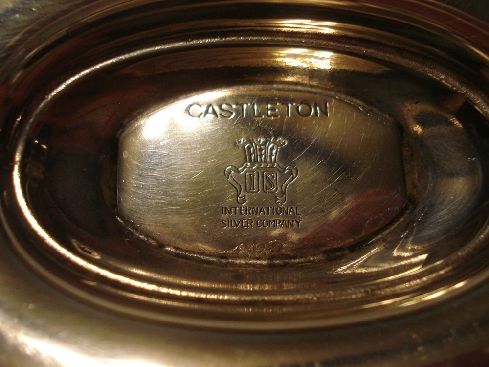 Castleton International Silver Company Silverplate Rope Gravy Boat w/Underplate