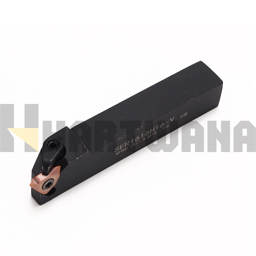 Indexable Threading Turning Tool Holder 16mm 60 Degree Carbide Inserts 16VERAG60