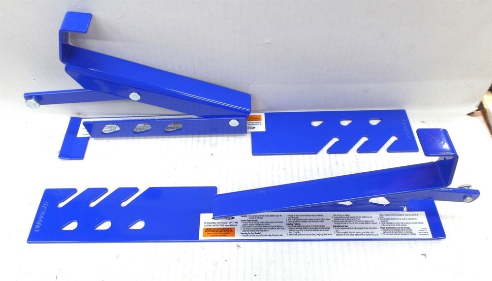WERNER ARB10-10 ADJUSTABLE ROOF BRACKET, STORAGE MATERIAL WHILE WORKING 2-PACK