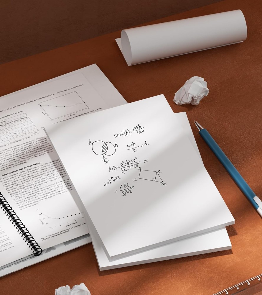 Note Pads 4x6 - Notepad - 10 - 50 In-10 Pack-50 Sheets-Blank, White