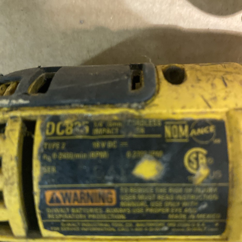Dewalt Impact Model Dc 825 And Drill Model DW991