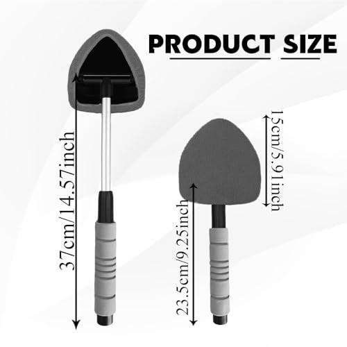 Windshield Cleaner Tool, Car Cleaning Supplies, Extendable Handle Car Window