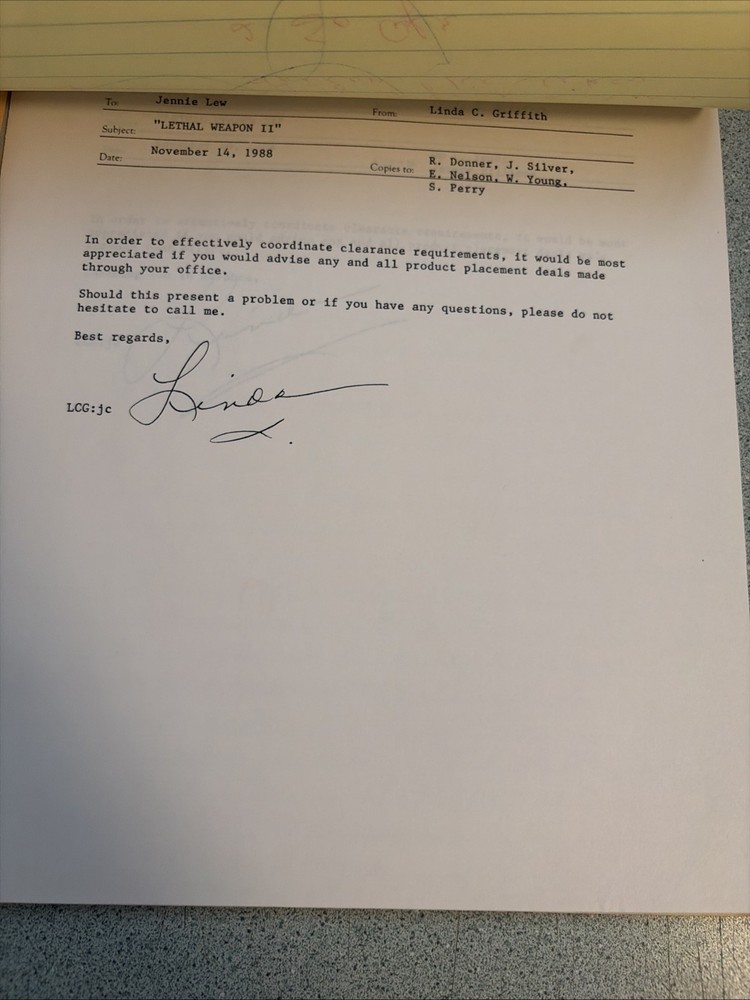 1989 LETHAL WEAPON 2 Movie Script + Production Notes Screenplay Shane Black