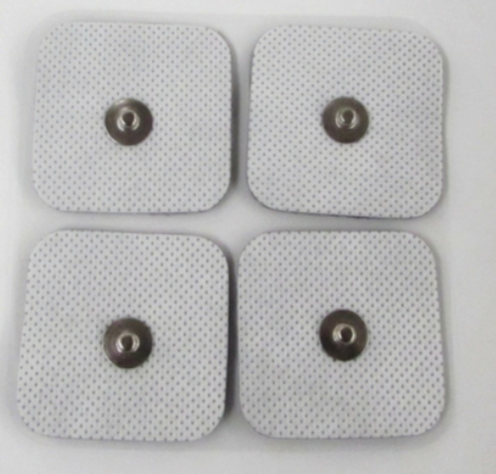 4 Square Compatible Electrodes for Healy Device 3.9mm Snap Stud