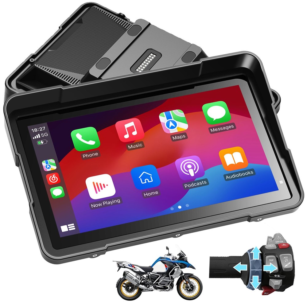 for BMW Motorcycles, 16-Pin Interface, Plug-and-Play with CarPlay & Android Auto