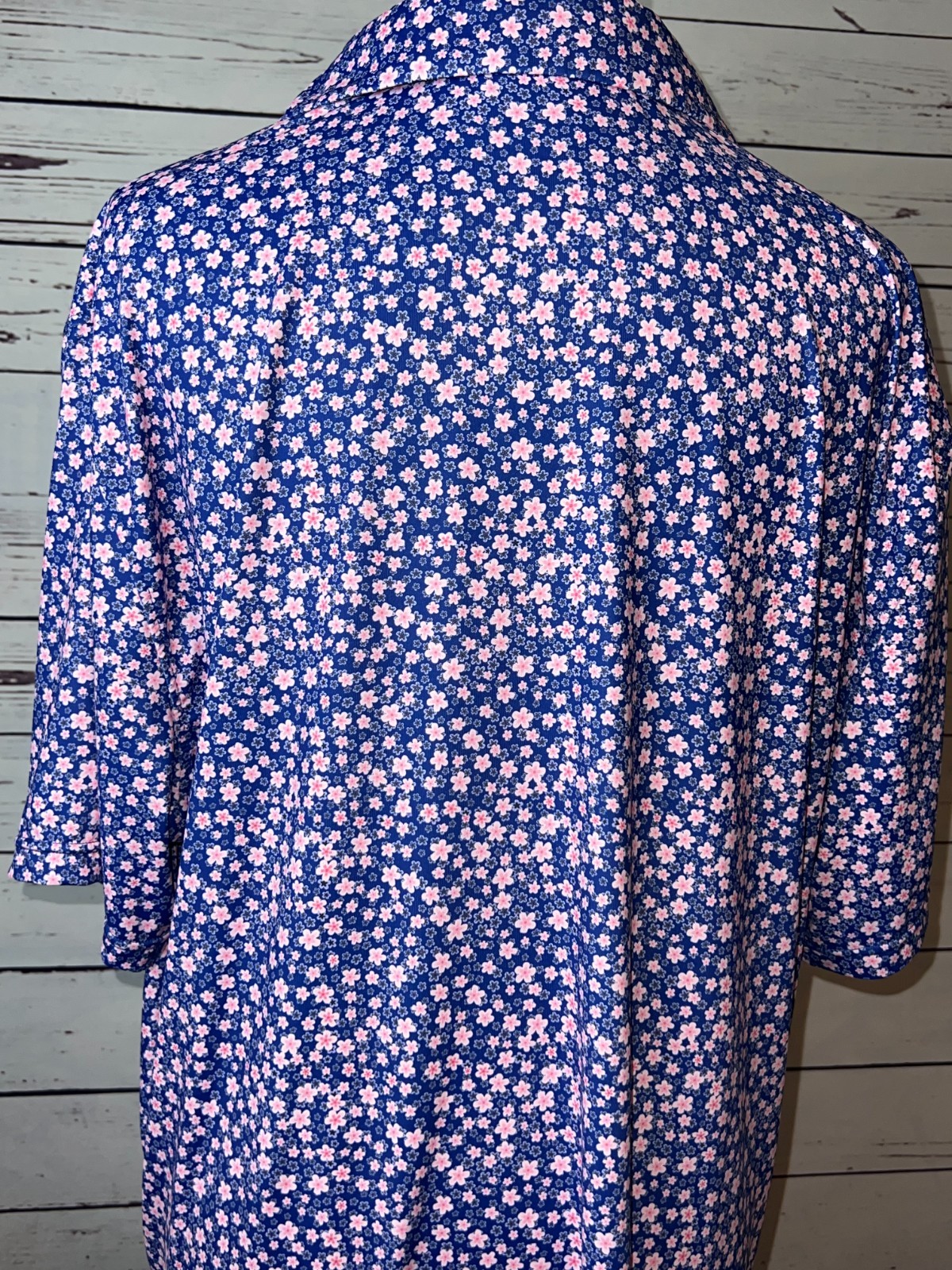 US Open LACC USGA 123rd Men's XL Purple Floral Golf Polo Shirt