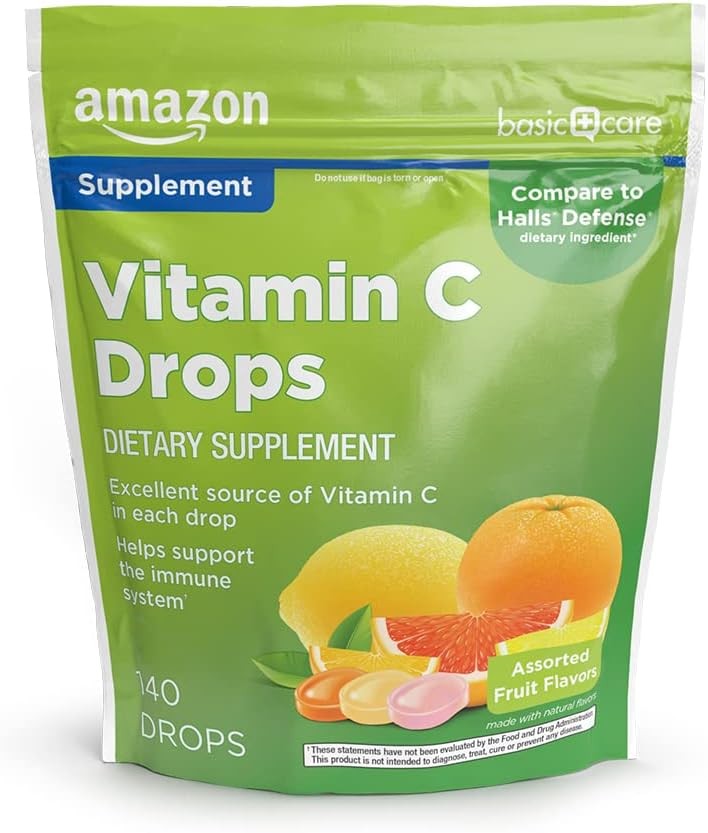 n Basic Care Vitin C Supplement Drops, Lemon, Oran & Grapefruit,