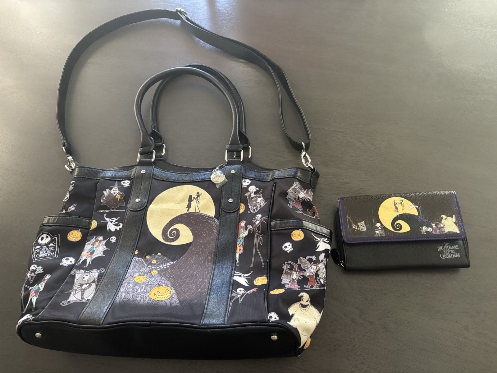Disney The Nightmare Before Christmas Large Tote Bag & Wallet Set Black