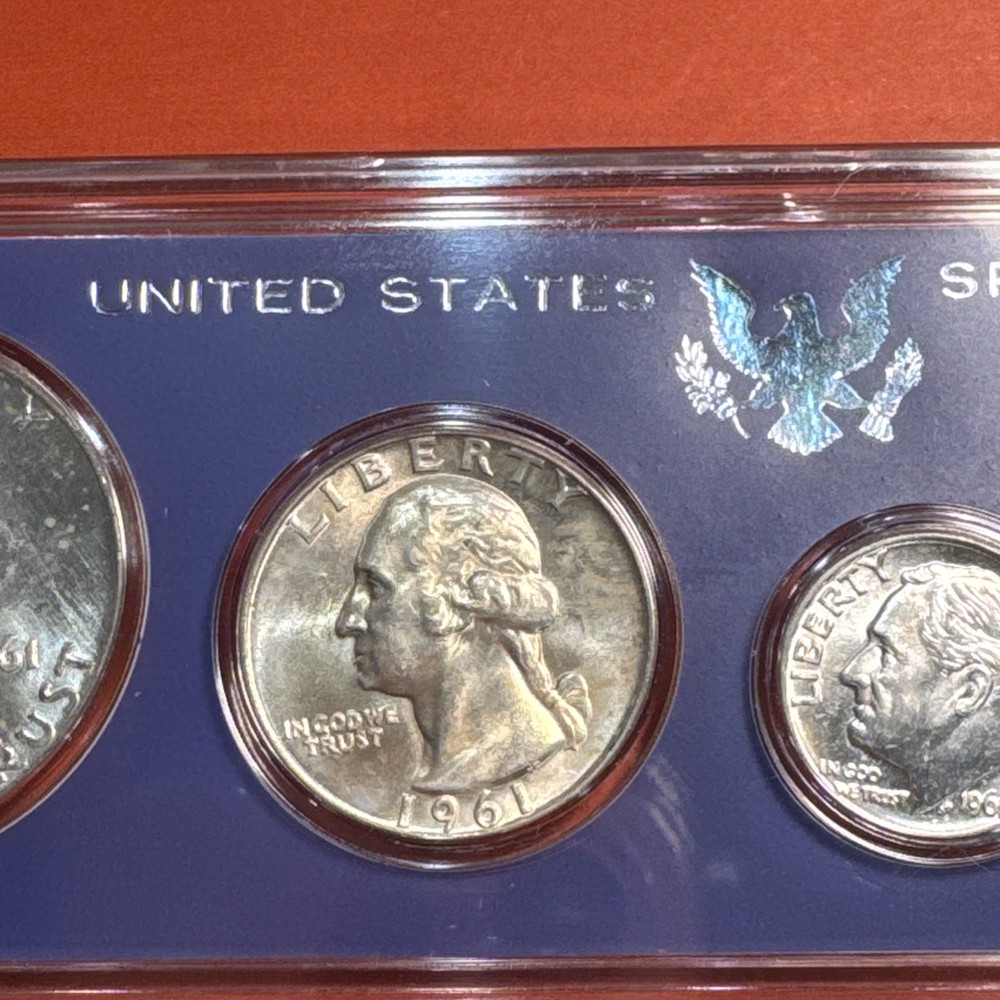 1961 D Denver Mint Coin Set 90% Silver