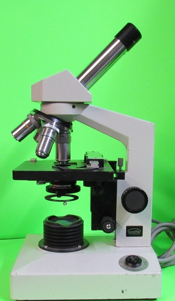 Wolfe No. 850157 Microscope w/2 extra specimen stages