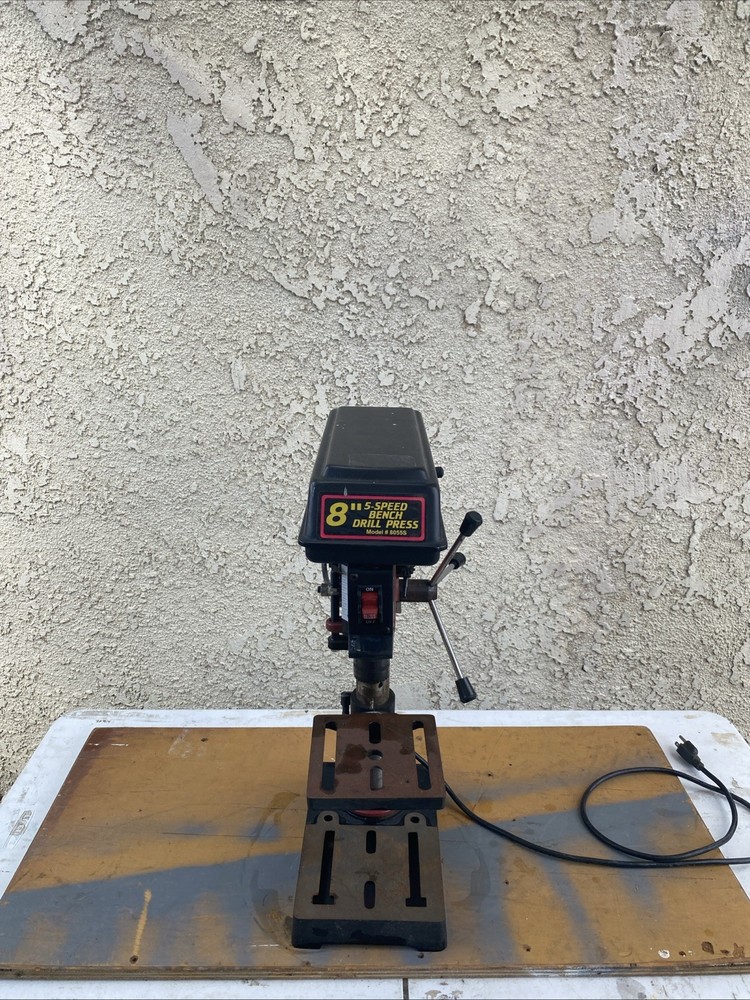 Tradesman 8 Inch Benchtop Drill Press 5 Speed Variable Workbench 8055S 1/4 HP